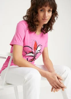 Femme bonprix T-Shirts & Tops|T-shirt à imprimé floral