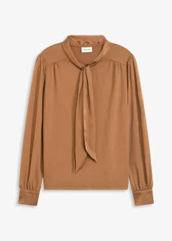 bonprix T-shirt à lavallière en satin|Femme T-Shirts & Tops