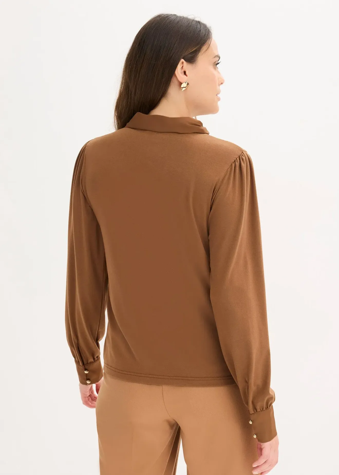 bonprix T-shirt à lavallière en satin|Femme T-Shirts & Tops