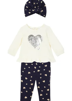 bonprix T-shirt + legging + bonnet bébé (Ens. 3 pces.) coton|Enfant Vêtements Enfant|Pantalons & Leggings