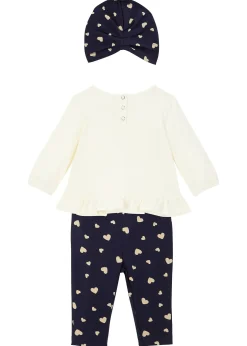 bonprix T-shirt + legging + bonnet bébé (Ens. 3 pces.) coton|Enfant Vêtements Enfant|Pantalons & Leggings