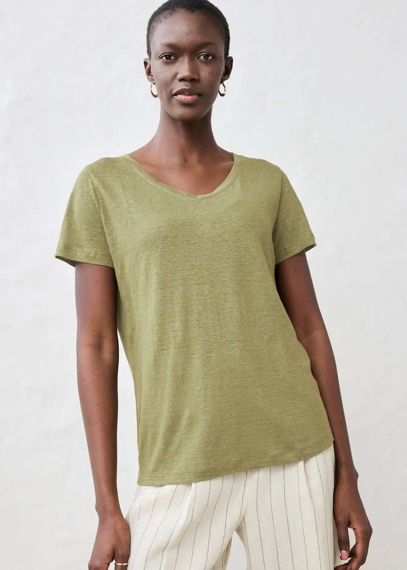 bonprix T-shirt 100% lin|Femme Premium|T-Shirts & Tops