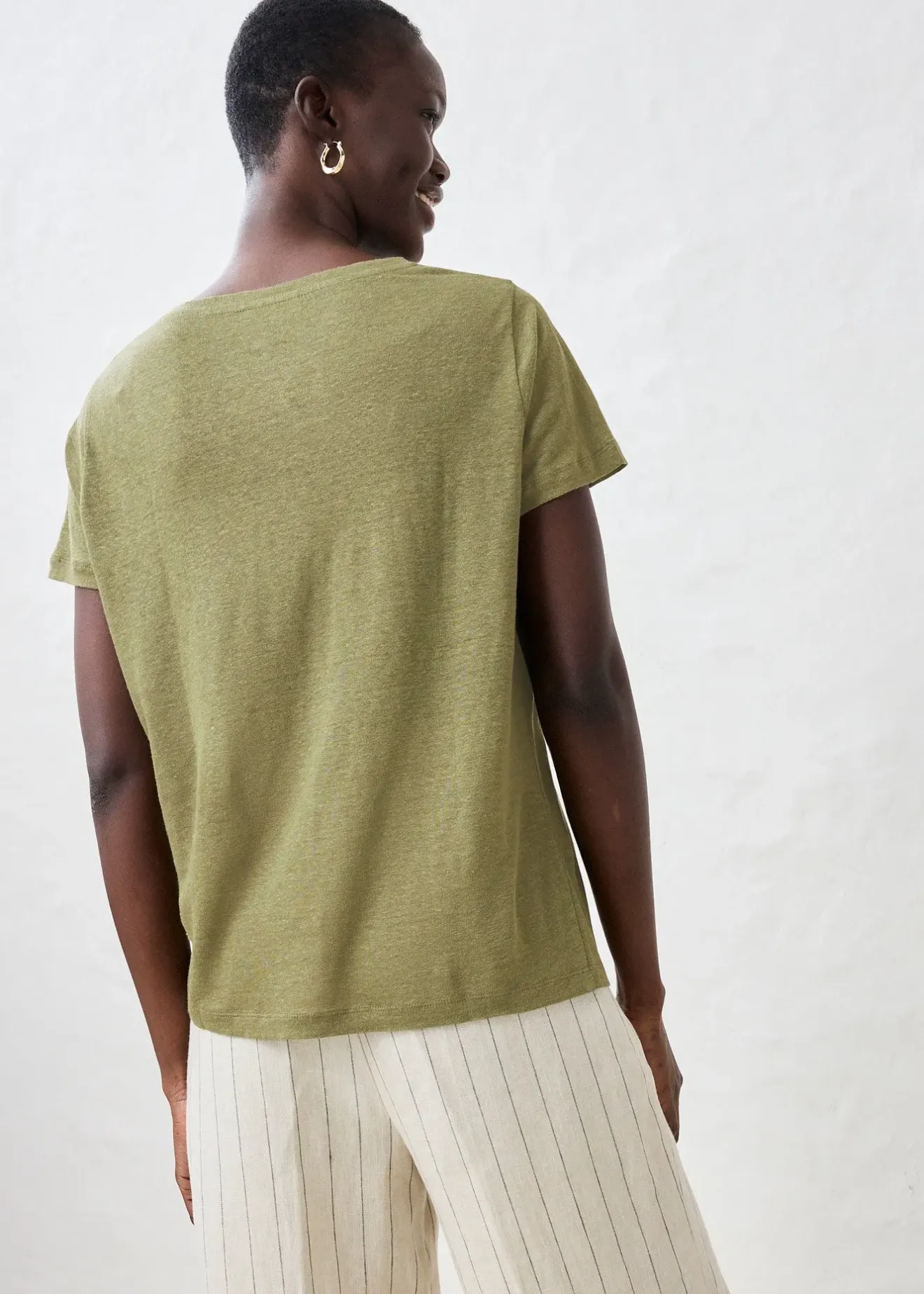 bonprix T-shirt 100% lin|Femme Premium|T-Shirts & Tops