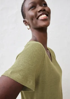 bonprix T-shirt 100% lin|Femme Premium|T-Shirts & Tops