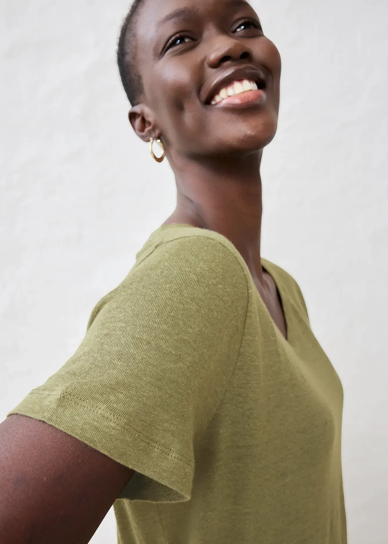 bonprix T-shirt 100% lin|Femme Premium|T-Shirts & Tops