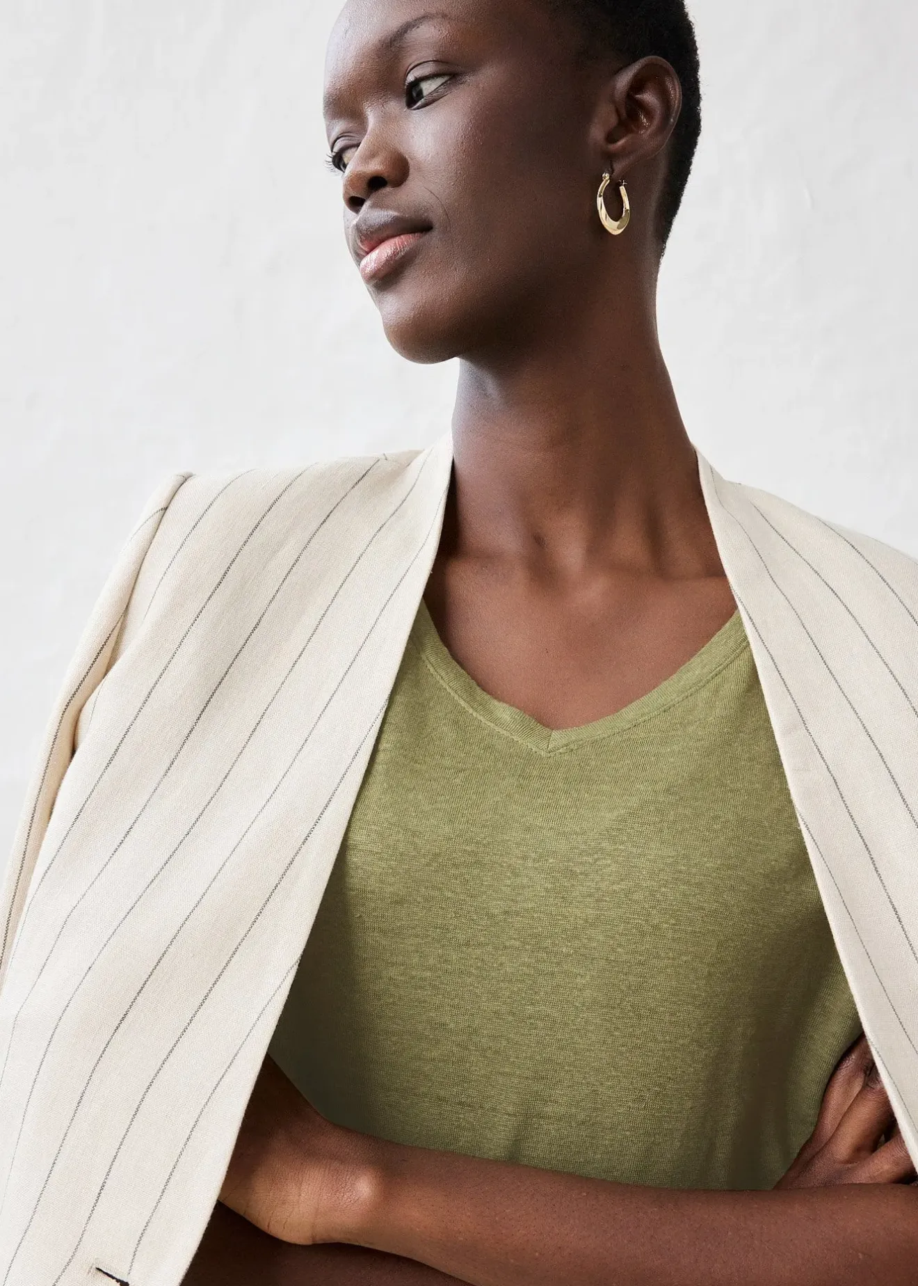 bonprix T-shirt 100% lin|Femme Premium|T-Shirts & Tops