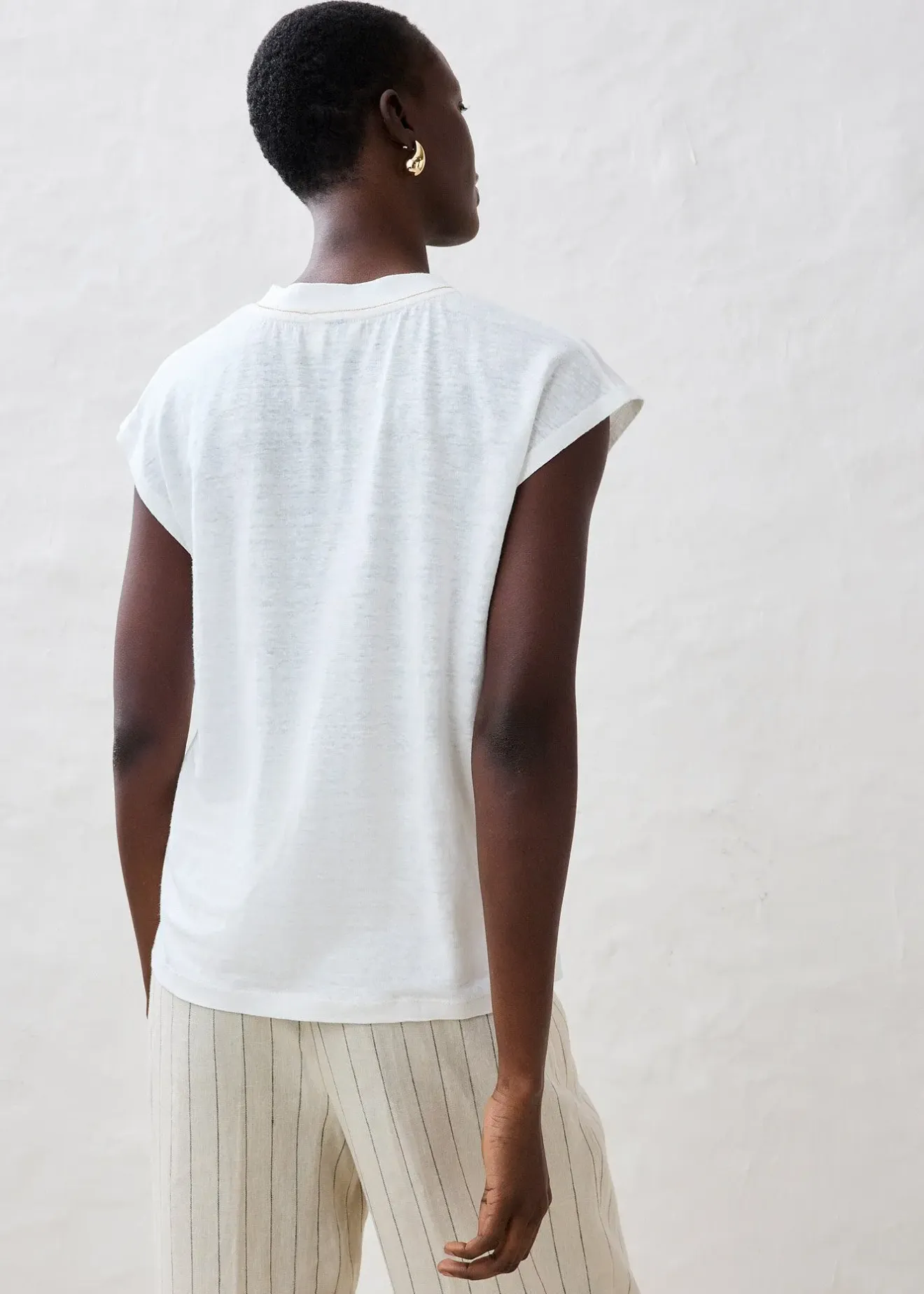 bonprix T-shirt 100% lin|Femme Premium|T-Shirts & Tops