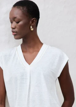 bonprix T-shirt 100% lin|Femme Premium|T-Shirts & Tops