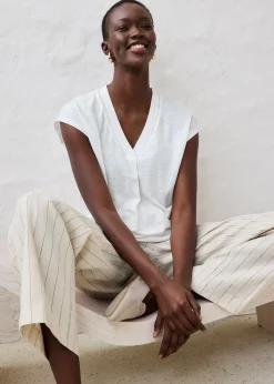 bonprix T-shirt 100% lin|Femme Premium|T-Shirts & Tops