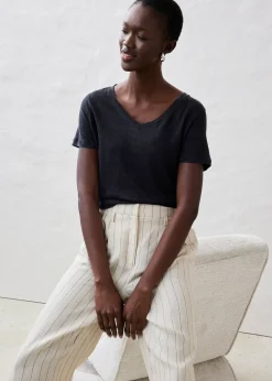 bonprix T-shirt 100% lin|Femme Premium|T-Shirts & Tops