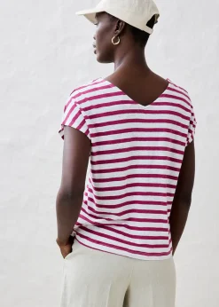 bonprix T-shirt 100% lin à manches chauve-souris|Femme Premium|T-Shirts & Tops