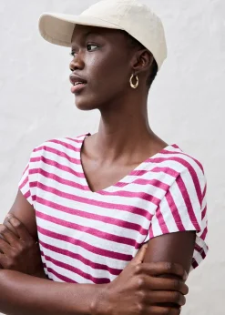 bonprix T-shirt 100% lin à manches chauve-souris|Femme Premium|T-Shirts & Tops