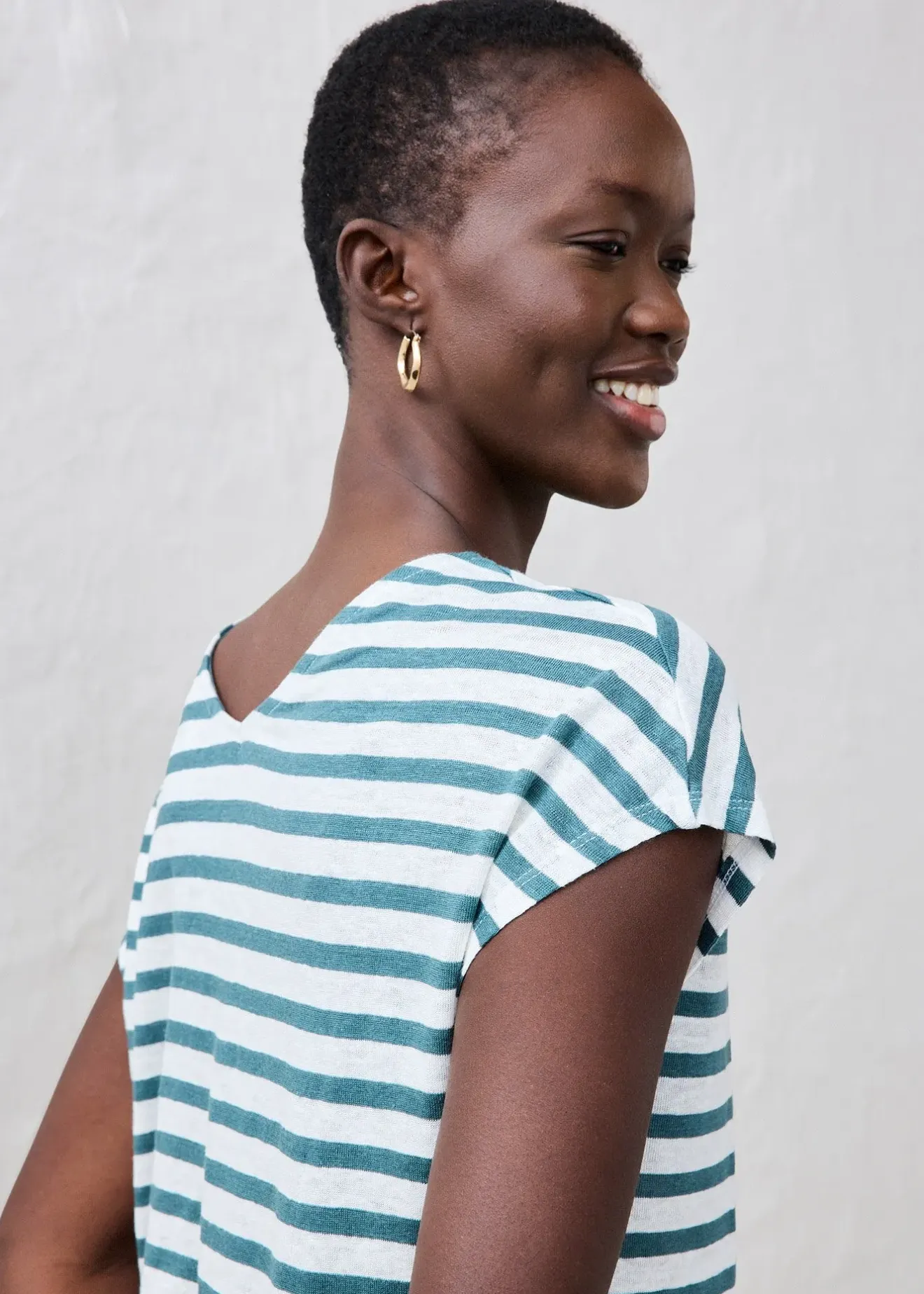 bonprix T-shirt 100% lin à manches chauve-souris|Femme Premium|T-Shirts & Tops