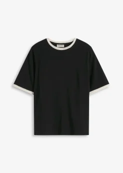 Femme bonprix T-Shirts & Tops|T-shirt à liserés en dentelle