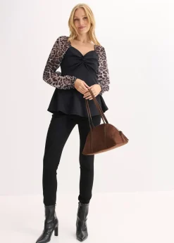 bonprix T-shirt à manches longues en mesh|Femme T-Shirts & Tops