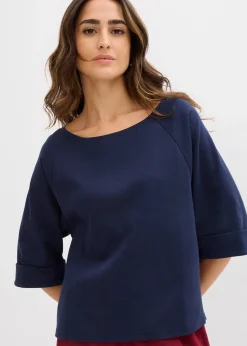 Femme bonprix T-Shirts & Tops|T-shirt à manches raglan en coton épais