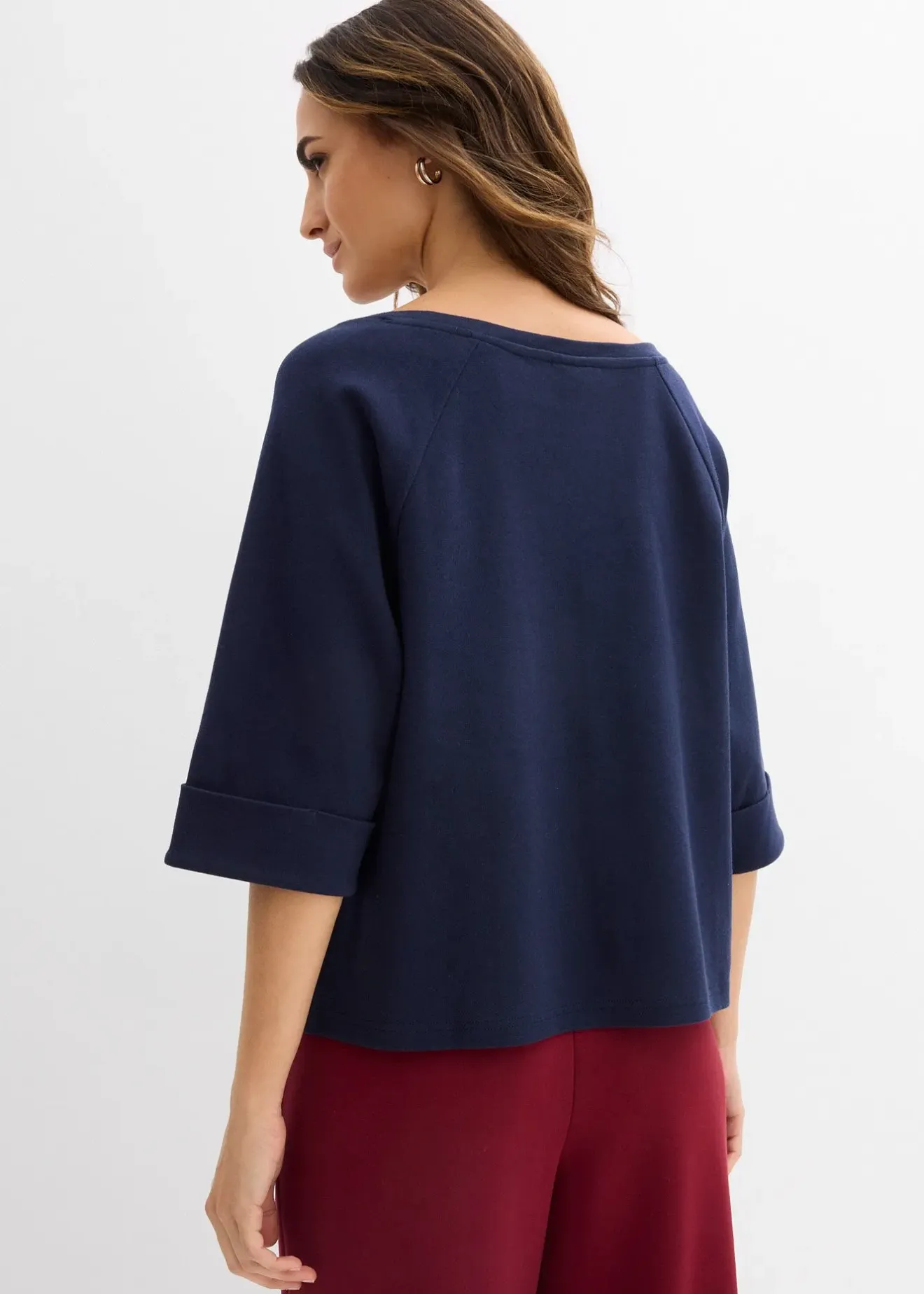 Femme bonprix T-Shirts & Tops|T-shirt à manches raglan en coton épais