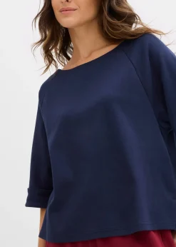 Femme bonprix T-Shirts & Tops|T-shirt à manches raglan en coton épais