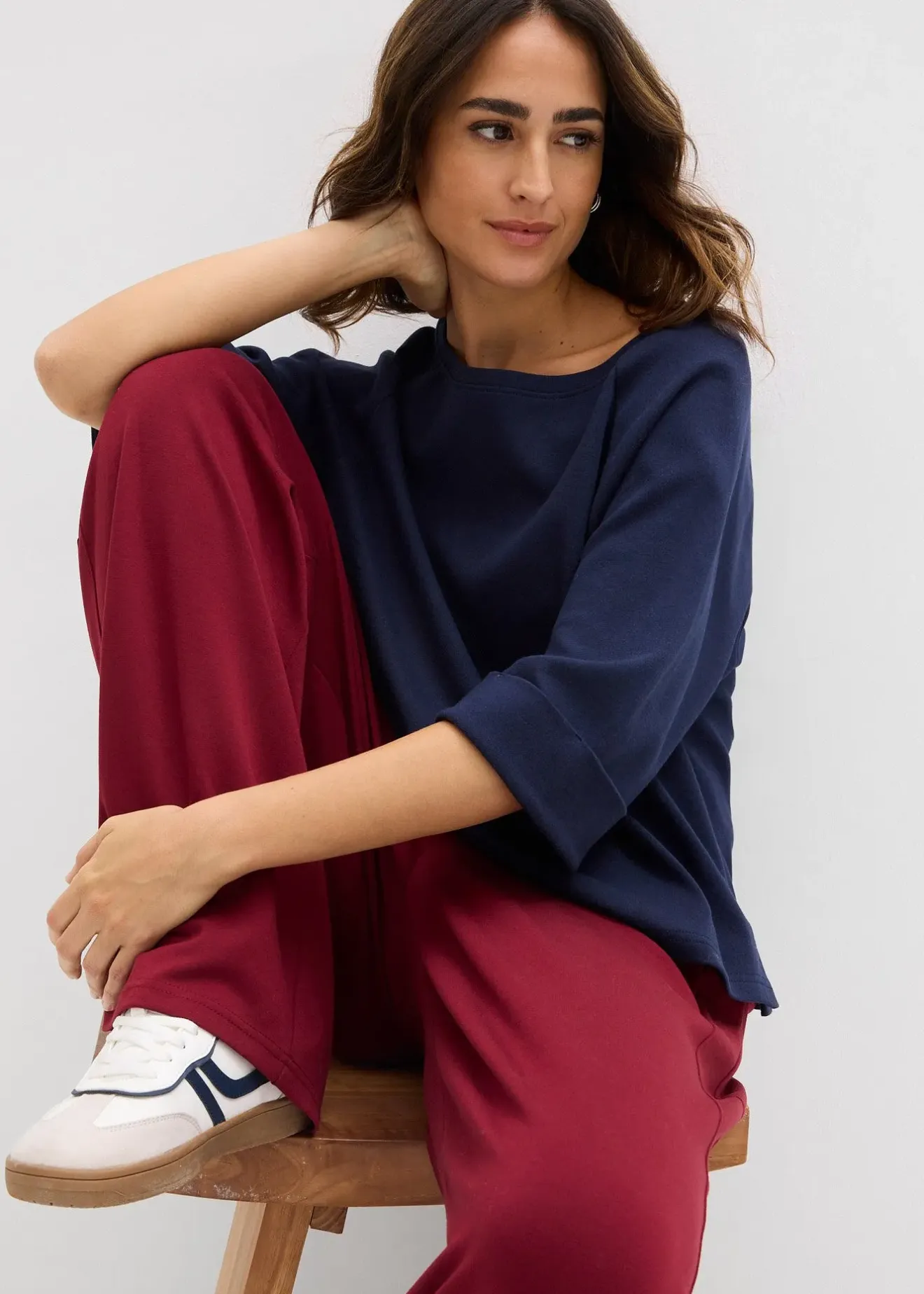 Femme bonprix T-Shirts & Tops|T-shirt à manches raglan en coton épais