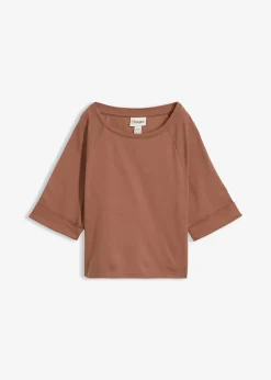 Femme bonprix T-Shirts & Tops|T-shirt à manches raglan en coton épais