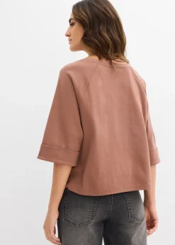 Femme bonprix T-Shirts & Tops|T-shirt à manches raglan en coton épais