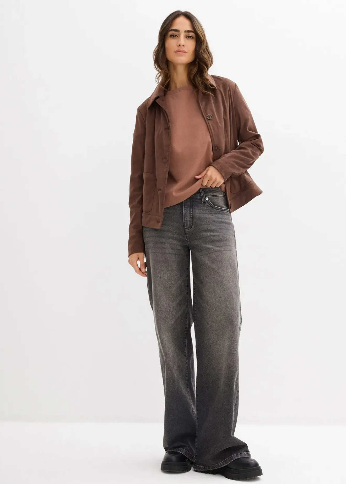 Femme bonprix T-Shirts & Tops|T-shirt à manches raglan en coton épais