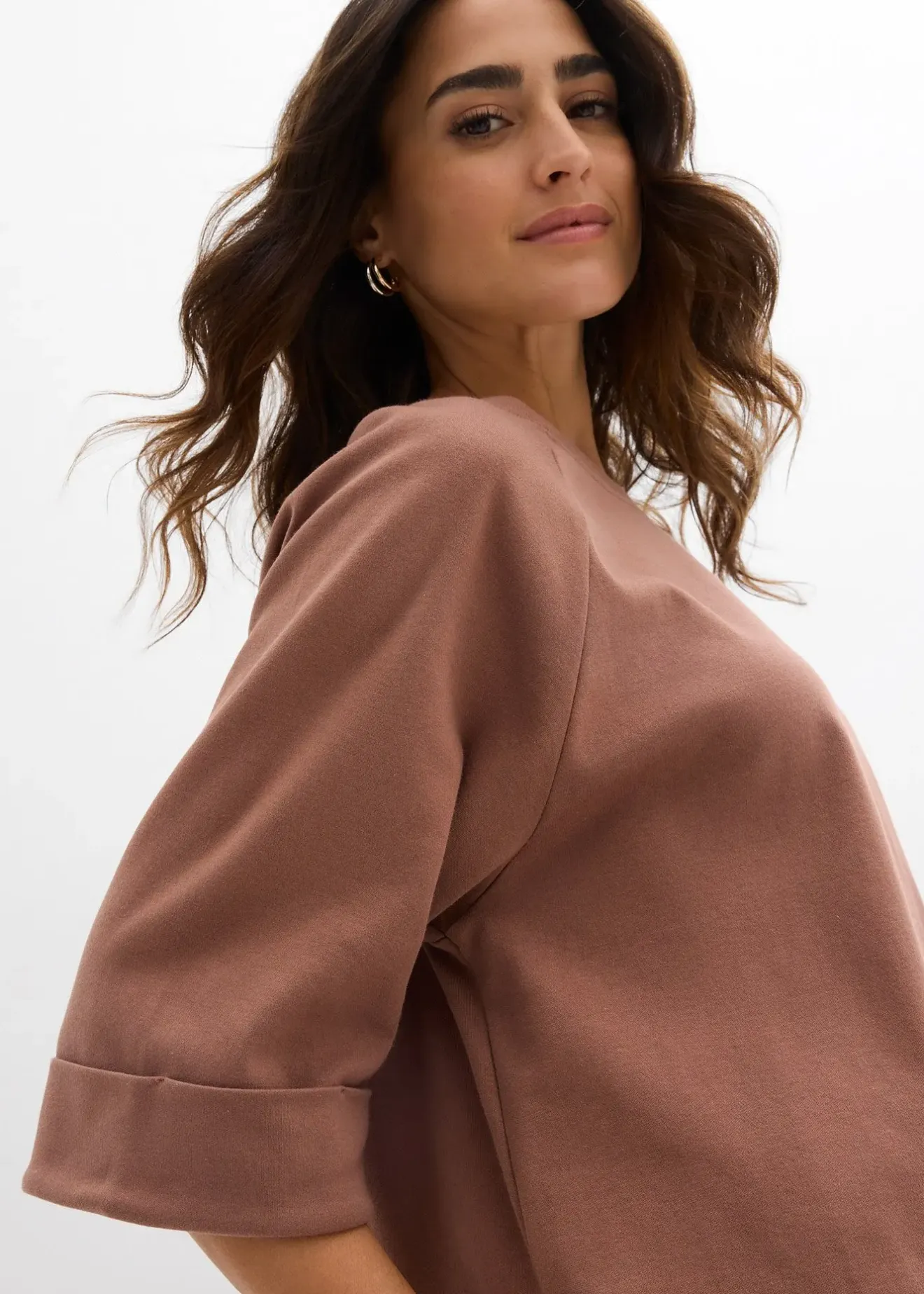 Femme bonprix T-Shirts & Tops|T-shirt à manches raglan en coton épais