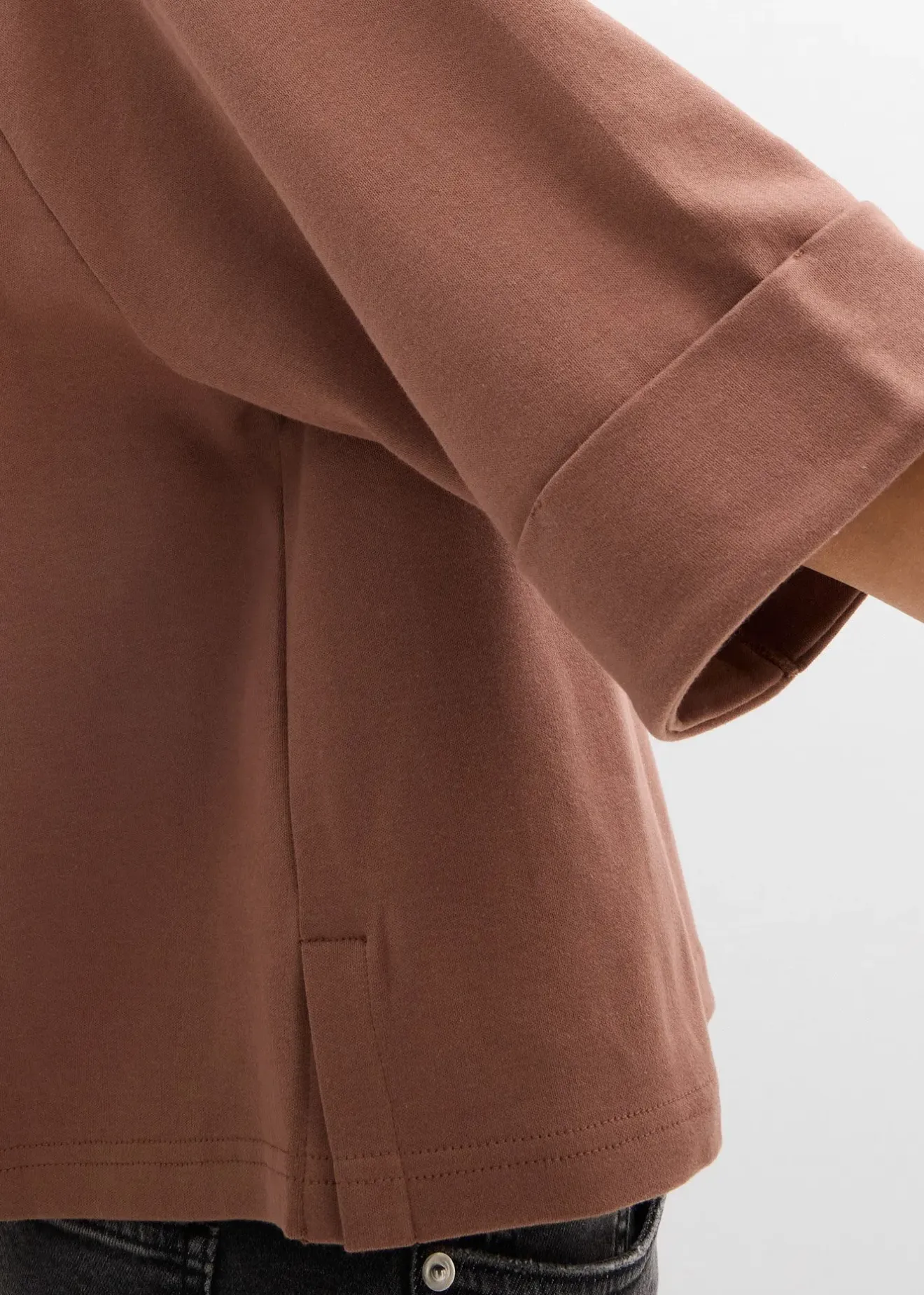 Femme bonprix T-Shirts & Tops|T-shirt à manches raglan en coton épais