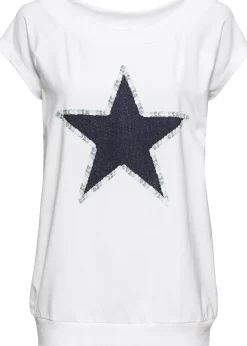 bonprix T-shirt à étoile|Femme T-Shirts & Tops