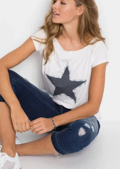 bonprix T-shirt à étoile|Femme T-Shirts & Tops