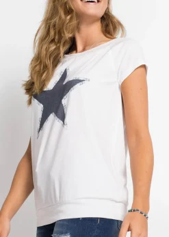 bonprix T-shirt à étoile|Femme T-Shirts & Tops