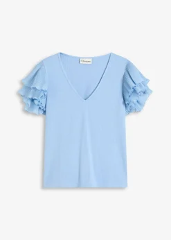 bonprix T-shirt à volants|Femme T-Shirts & Tops