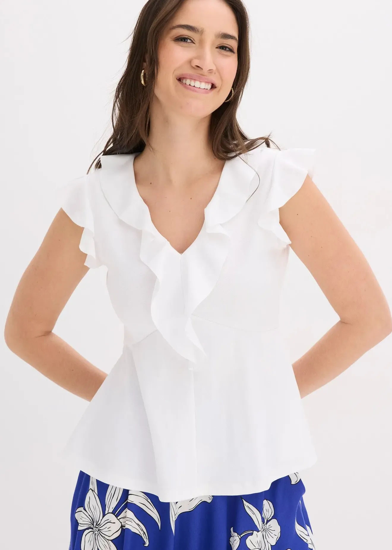 bonprix T-shirt à volants|Femme T-Shirts & Tops