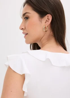 bonprix T-shirt à volants|Femme T-Shirts & Tops