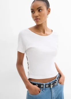 bonprix T-shirt ajusté 100% coton|Femme T-Shirts & Tops