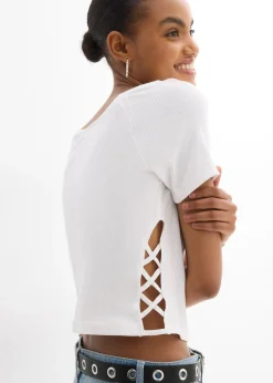 bonprix T-shirt ajusté 100% coton|Femme T-Shirts & Tops