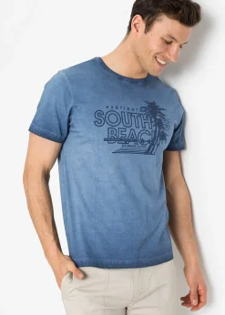 Homme bonprix Mode Plage|T-Shirts & Polos|T-shirt aspect délavé 100% coton