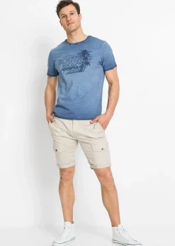 Homme bonprix Mode Plage|T-Shirts & Polos|T-shirt aspect délavé 100% coton