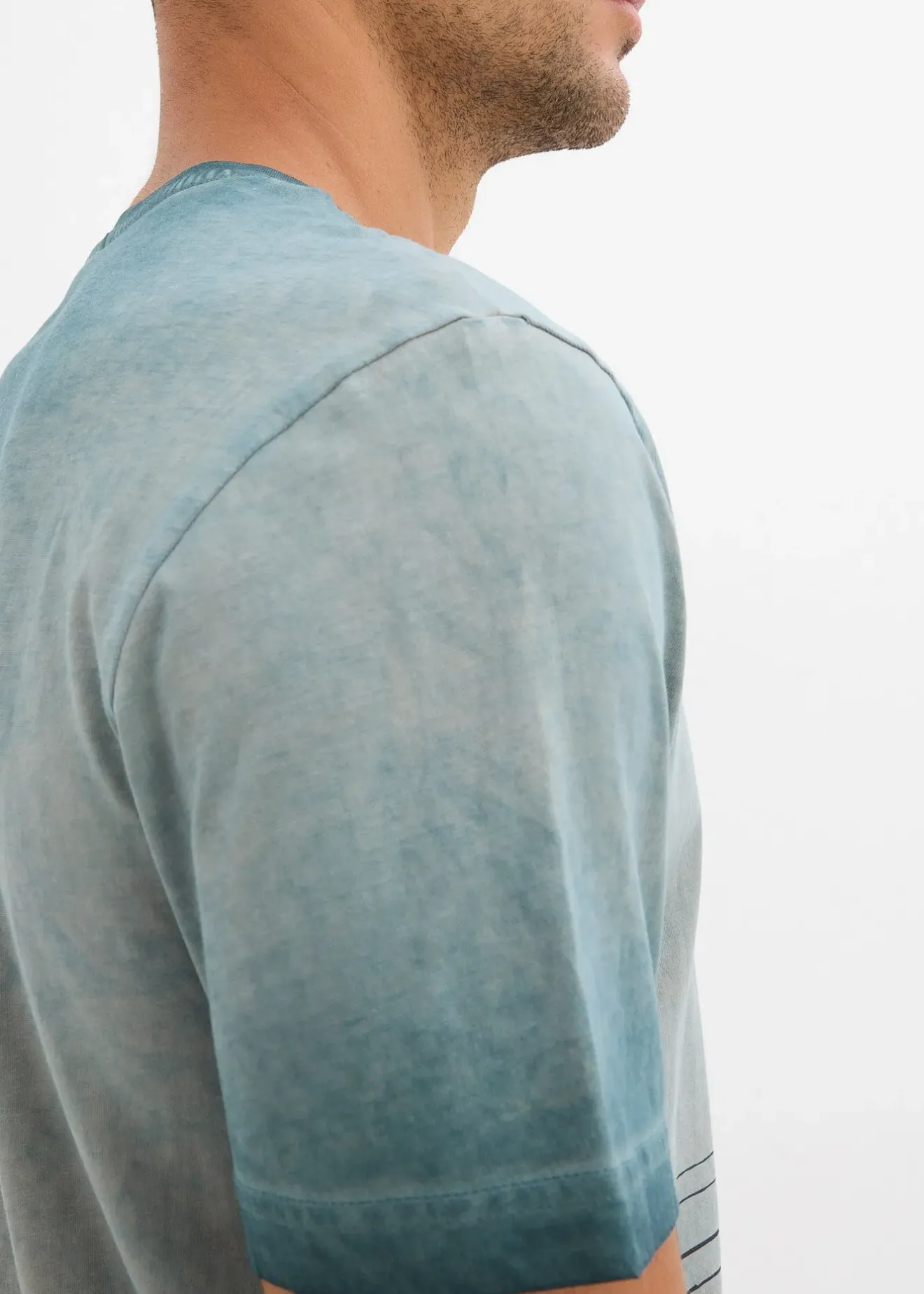 bonprix T-shirt aspect délavé en coton|Homme T-Shirts & Polos