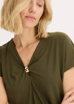 Femme bonprix T-Shirts & Tops|T-shirt avec anneau décoratif