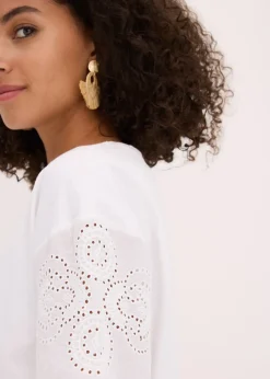 Femme bonprix T-Shirts & Tops|T-shirt avec broderies anglaises