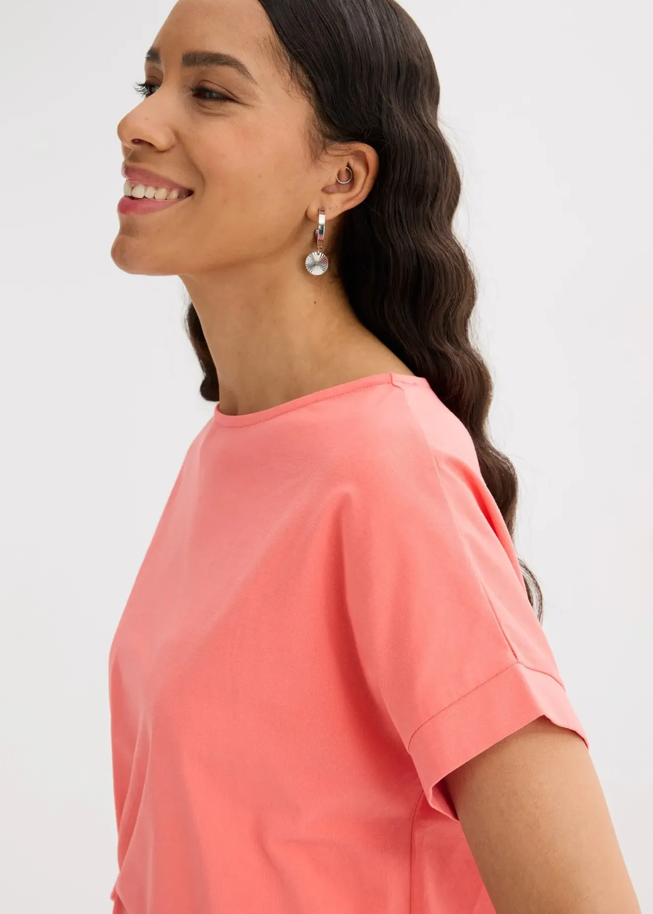 Femme bonprix T-Shirts & Tops|T-shirt avec détail noué