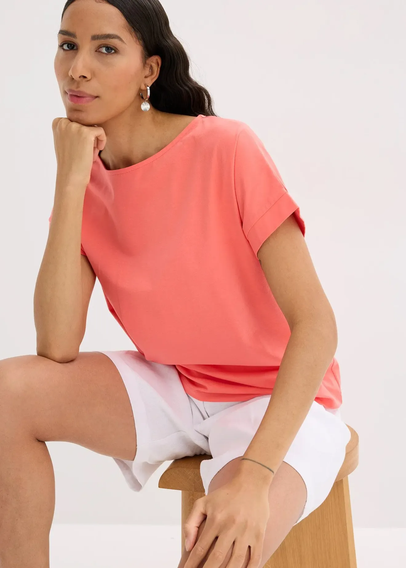 Femme bonprix T-Shirts & Tops|T-shirt avec détail noué