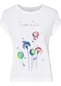 bonprix T-shirt avec fleurs de pissenlit|Femme T-Shirts & Tops