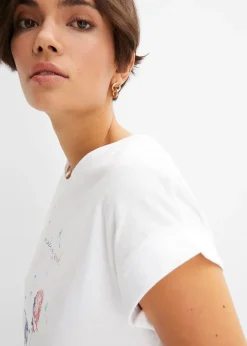 bonprix T-shirt avec fleurs de pissenlit|Femme T-Shirts & Tops