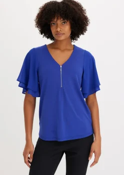 Femme bonprix T-Shirts & Tops|T-shirt avec manches en mousseline