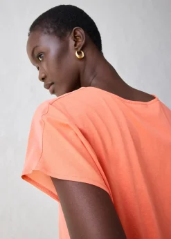 bonprix T-shirt avec soie et empiècement tissé|Femme Premium|T-Shirts & Tops