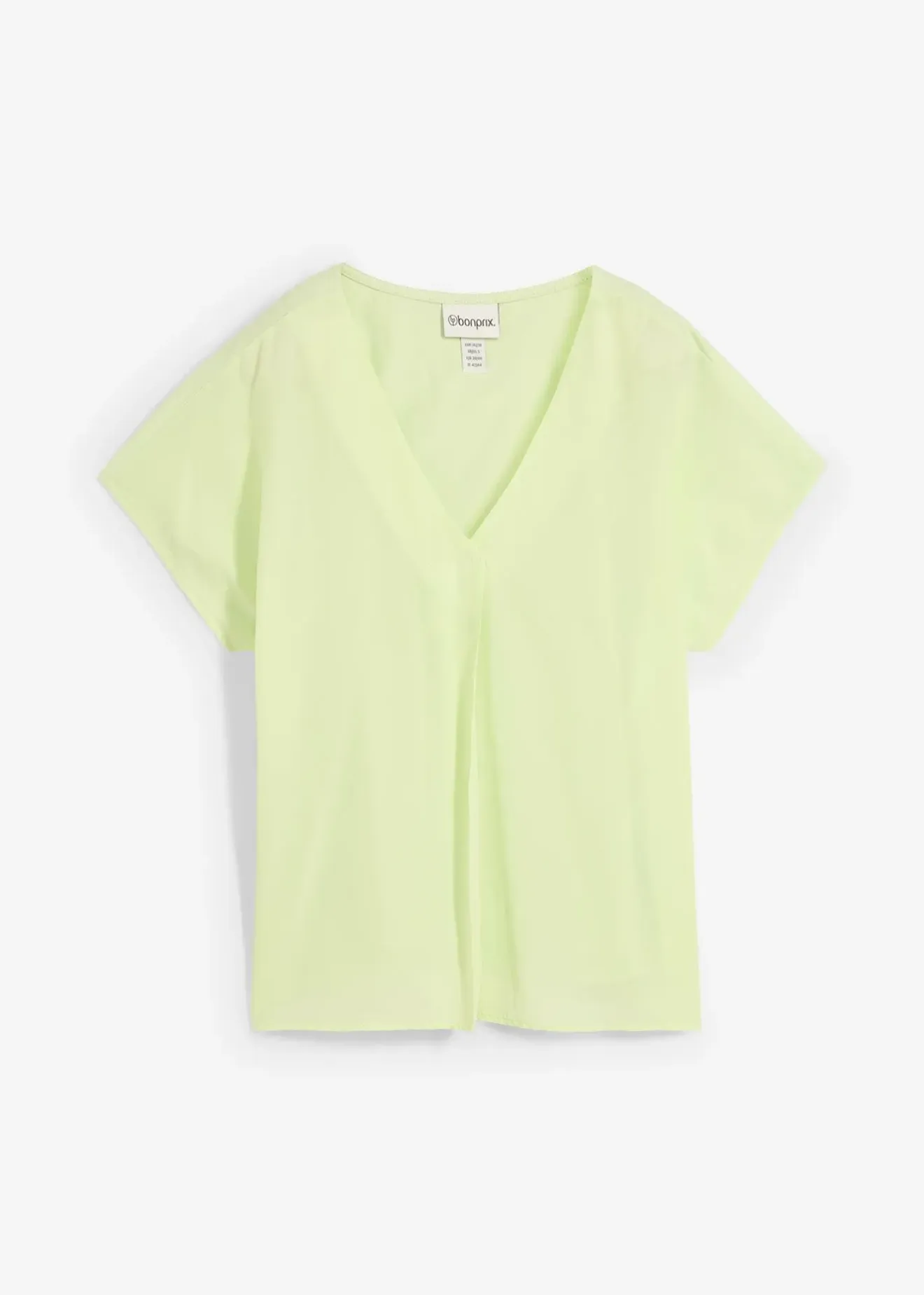 bonprix T-shirt avec soie et empiècement tissé|Femme Premium|T-Shirts & Tops