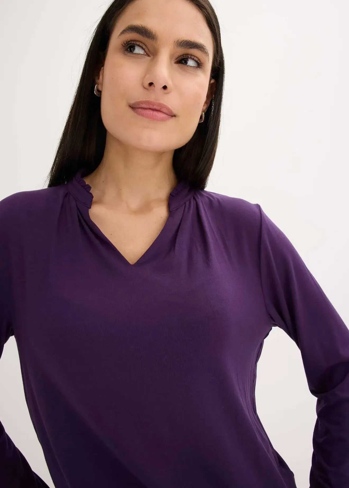 bonprix T-shirt blouse à col montant|Femme T-Shirts & Tops