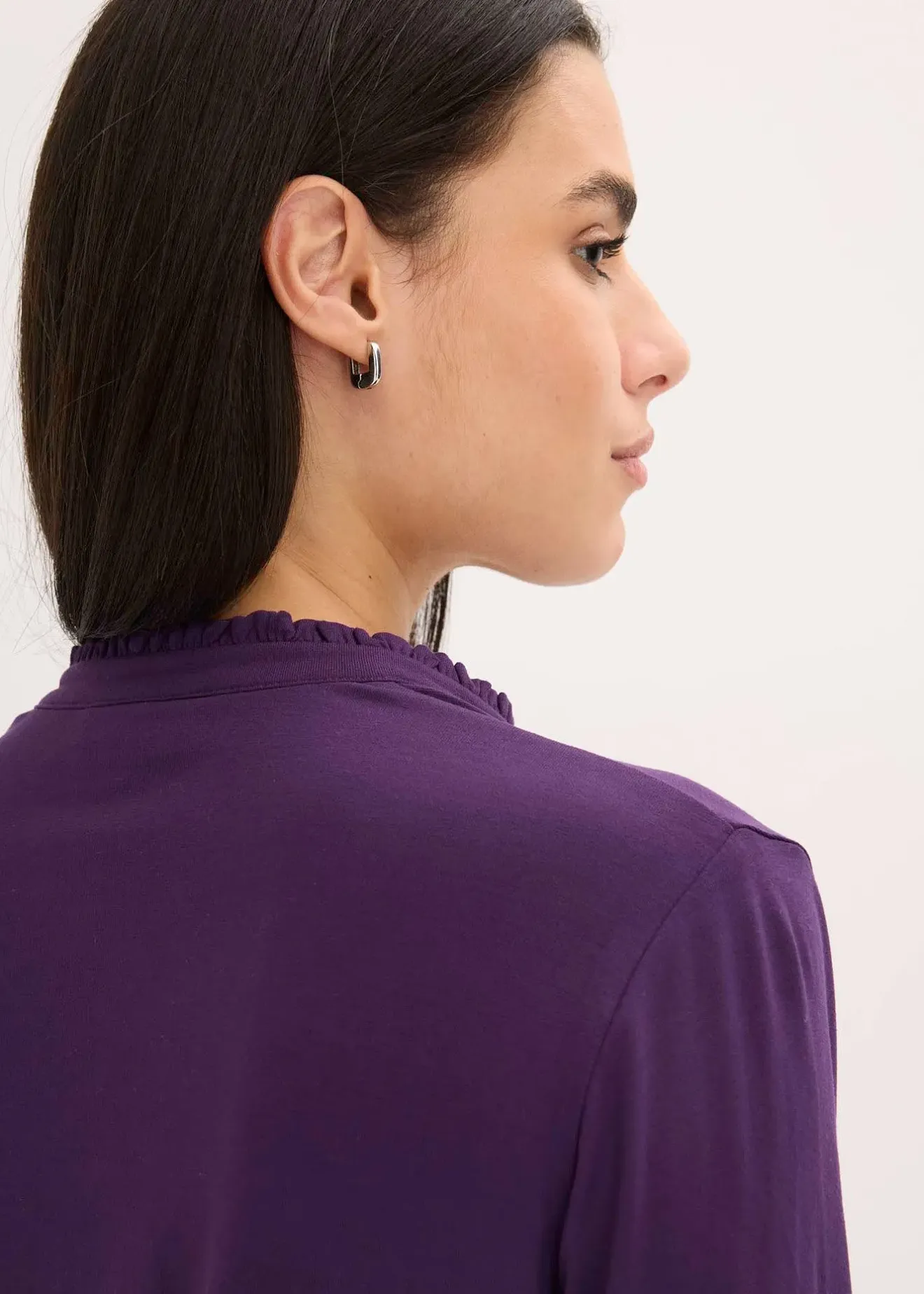 bonprix T-shirt blouse à col montant|Femme T-Shirts & Tops